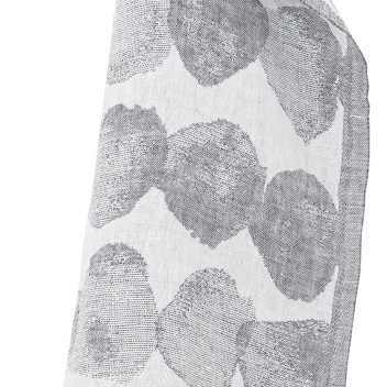 Ręcznik lniany SADE 48x70 Biało-Szary