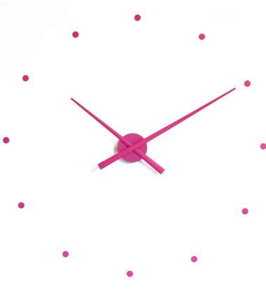 Zegar ścienny Oj Clock 80 cm Purpurowy