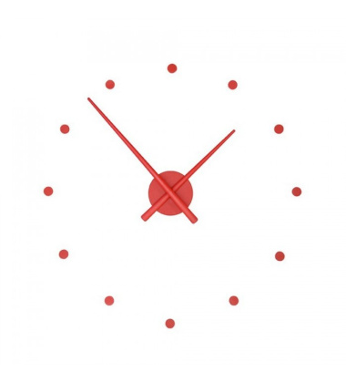 Zegar ścienny Oj Clock 50 cm Czerwony