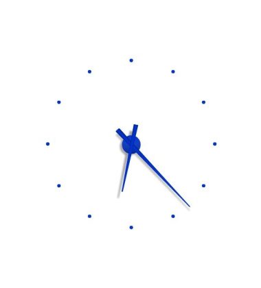 Zegar ścienny Oj Mini Clock 50 cm Ultramaryna