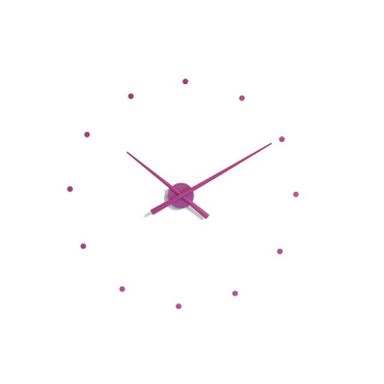 Zegar ścienny Oj Clock 80 cm Purpurowy