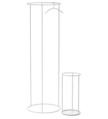 Wieszak podłogowy RACK Round H190 cm Biały