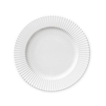 Talerz z porcelany Lyngby 27 cm Biały