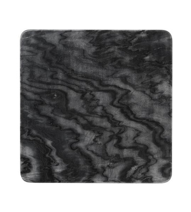 Talerz z marmuru BOBBY 36x36 Czarny Marmur