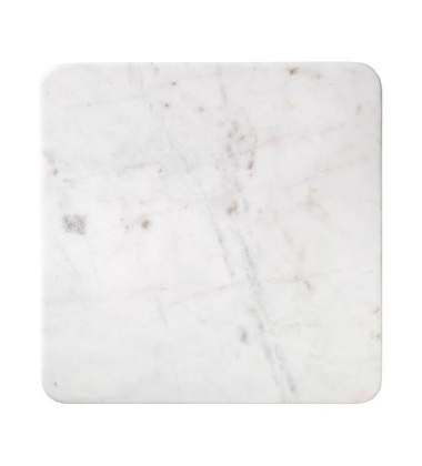 Talerz z marmuru MAGNUS 36x36 Biały Marmur