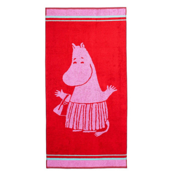 Ręcznik do rąk Muminki Mama Muminka 30x50 Czerwona