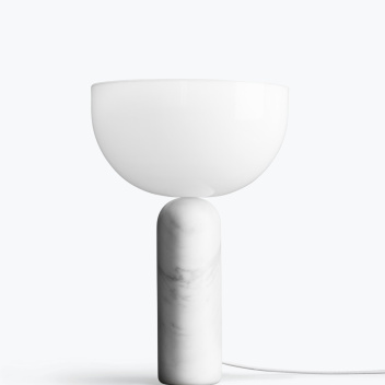 Lampa stołowa KIZU Table Large Lamp H45 cm Biały Marmur