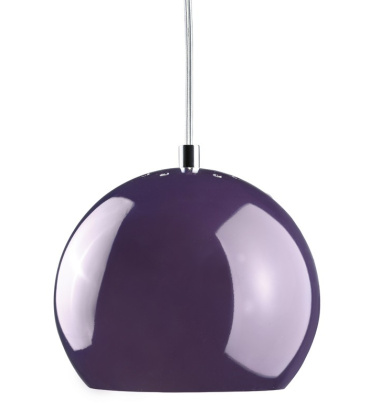 Lampa wisząca Ball 18 cm Śliwkowa