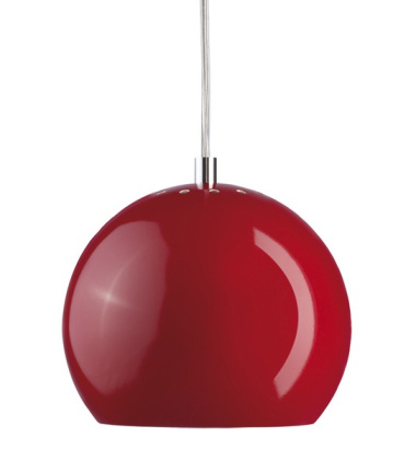 Lampa wisząca Ball 18 cm Czerwona