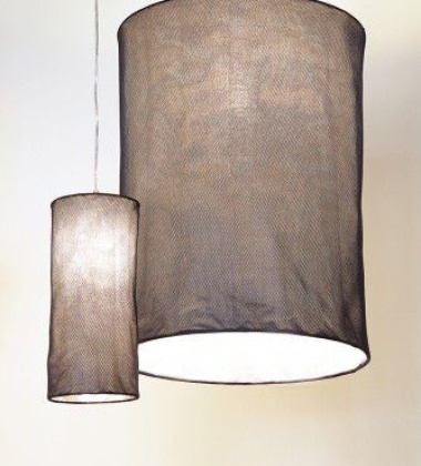Lampa wisząca HONEYCOMP 45x20 cm Granatowa