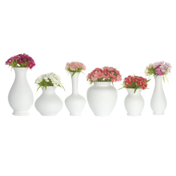 Komplet porcelanowych mini wazonów BLOSSOM Mini Vase Set 6 - White