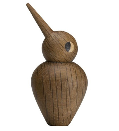 Drewniany ptaszek SMALL BIRD 7,5 cm Dąb Palony