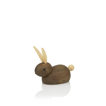 Drewniany króliczek RABBIT 7,5 cm Dąb Palony