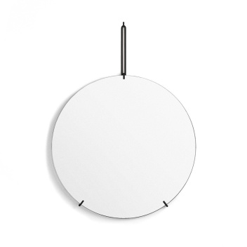 Lustro Ścienne WALL MIRROR 70 cm Czarne