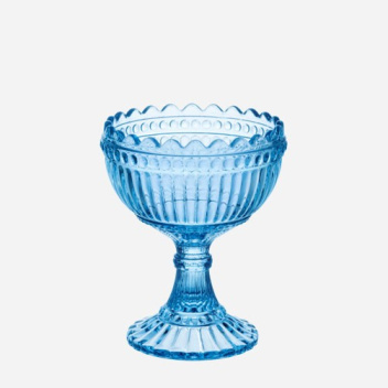 Pucharek Mari Glass Bowl H12 cm Niebieski