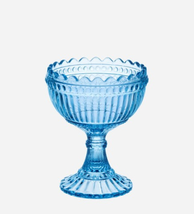 Pucharek Mari Glass Bowl H12 cm Niebieski