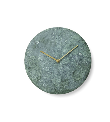 Zegar ścienny Wall Marble Clock 30 cm Zielony Marmur