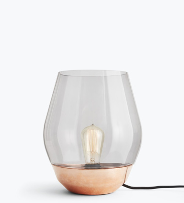 Lampa stołowa BOWL H30 cm Raw Copper