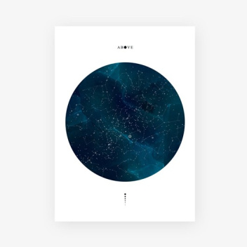 Poster Kosmos ABOVE 30x40 Fine Art Print