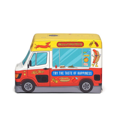 Puf Hot Dog Truck 45x30x70 Czerwony