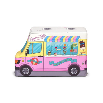 Puf Icecream Truck 45x30x70 Różowy