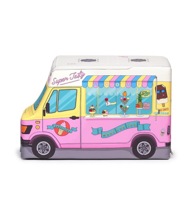 Puf Icecream Truck 45x30x70 Różowy