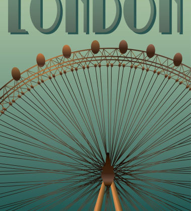 Poster 30x40 LONDON EYE By ViSSEVASSE