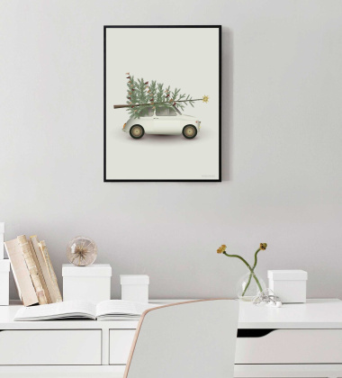 Poster 30x40 DRIVING HOME FOR CHRISTMAS By ViSSEVASSE