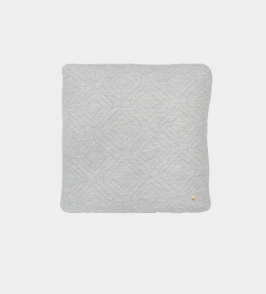 Poszewka pikowana QUILT Cushion 45x45 Szara