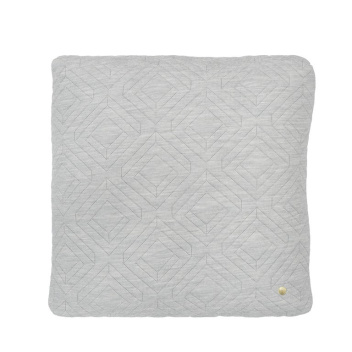 Poszewka pikowana QUILT Cushion 45x45 Szara
