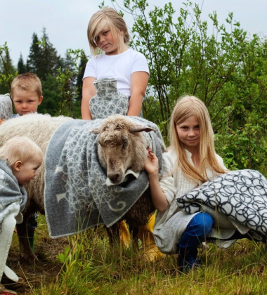 Kocyk dziecięcy KILI Wool 65x90 Szary