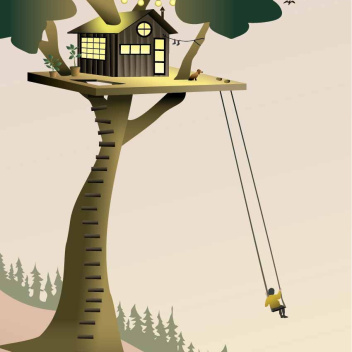 Poster 30x40 TREE HOUSE By ViSSEVASSE