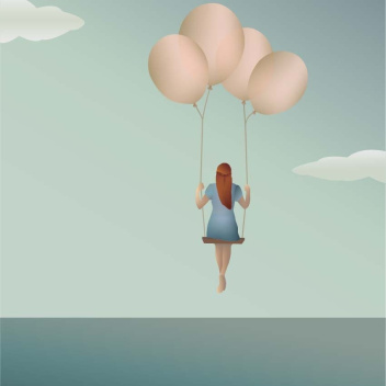 Poster 50x70 BALLOON DREAM By ViSSEVASSE