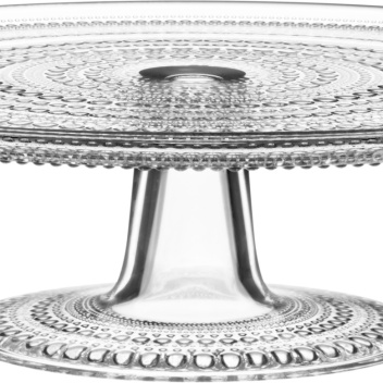 Talerz do tortu KASTEHELMI CAKE STAND 31,5 cm Clear