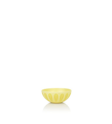 Miseczka z porcelany Lotus 12 cm Żółta Matowa