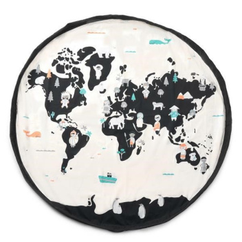 Worek-Mata dwustronna 140 cm WORLD MAP-STARS