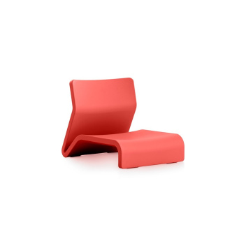 Fotel CLIP Armchair 74x55x57 Czerwony