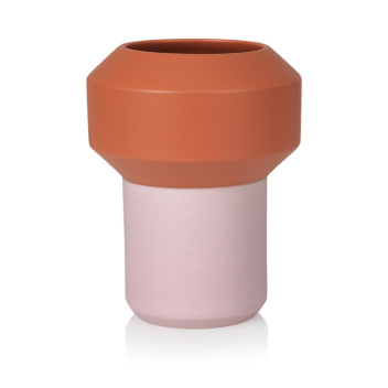 Wazon ceramiczny FUMARIO 20,5 cm Orange-Pink