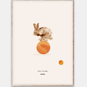 Poster 50x70 ROCKY THE RABBIT by Mado