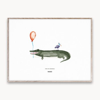 Poster 30x40 COCO THE CROCODILE by Mado