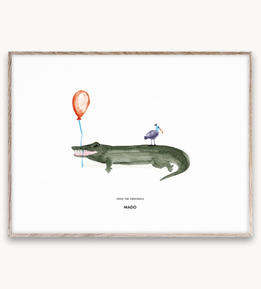 Poster 30x40 COCO THE CROCODILE by Mado