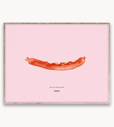 Poster 30x40 SUZIE THE VEGAN SAUSAGE by Mado