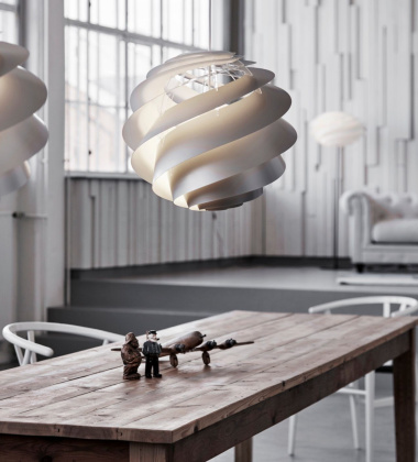 Lampa wisząca SWIRL III 1313M 40 cm Biała