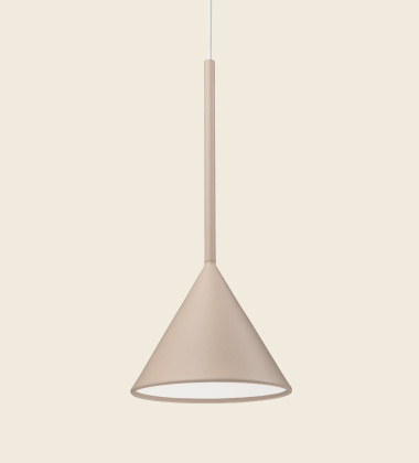 Lampa wisząca FIGURA CONE LAMP 16,5 x 45 Piaskowa