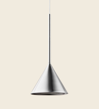 Lampa wisząca FIGURA CONE LAMP 16,5 x 45 Chrom