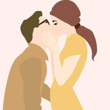 Poster 50x70 THE KISS By ViSSEVASSE