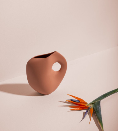 Wazon 23x20x8 cm AURA VASE 1 Apricot