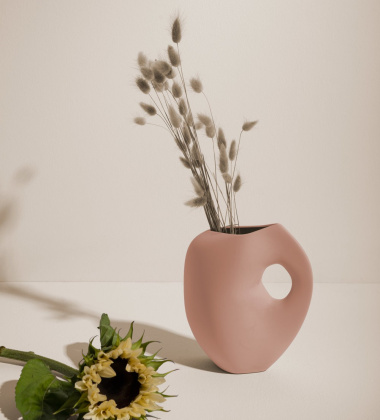 Wazon 23x20x8 cm AURA VASE 1 Blush