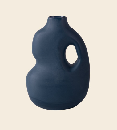 Wazon 23x20x8 cm AURA VASE 2 Midnight Blue