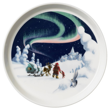 Talerzyk z porcelany 19 cm Santa Claus NORTHERN LIGHTS